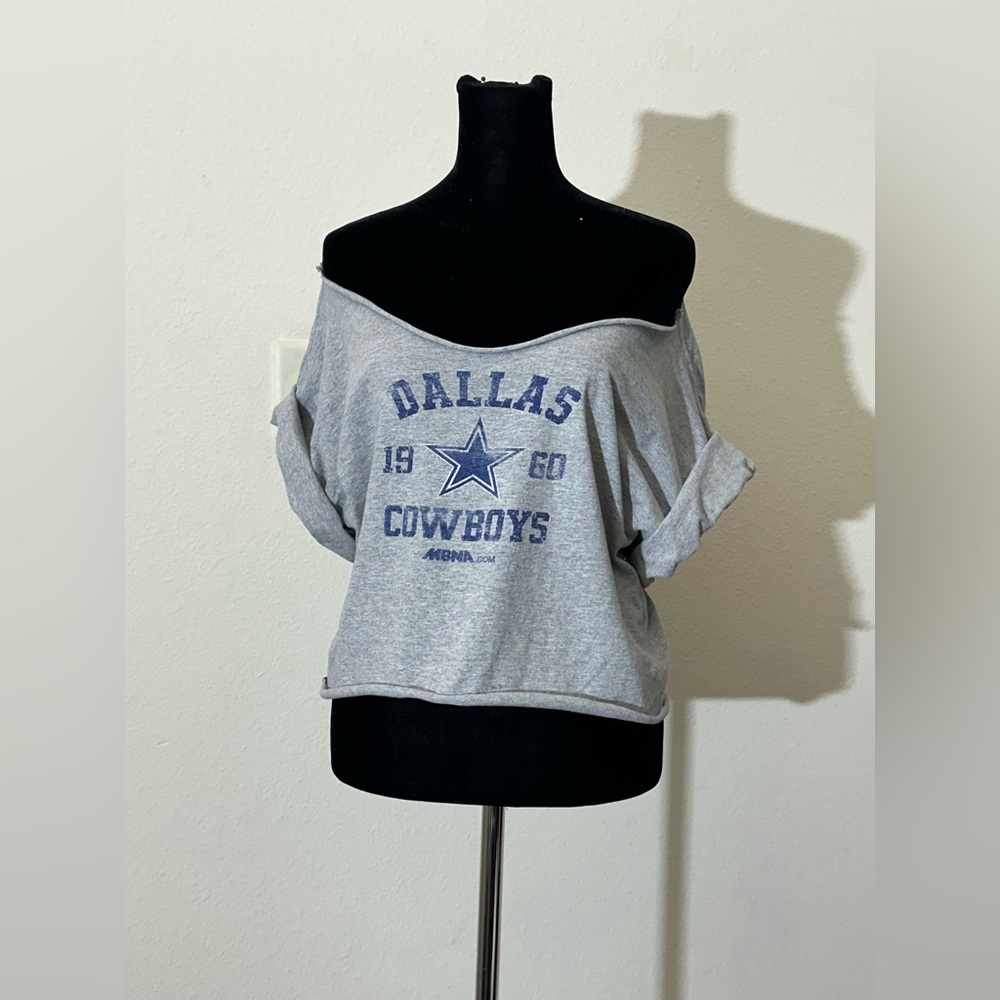 🚫SOLD🚫Dallas Cowboys Off-Shoulder Gray Top